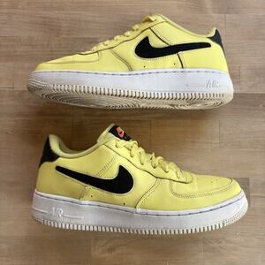 Nike Air Force 1 2019 Low Top Patches Yellow Pulse AR7446-700 Size 7Y Women 8